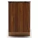 Altura Smoked Walnut and Champagne Gold 4 Door Stone Top Sideboard