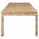 Adams Matte Burl Wood Rectangular 86" Dining Table