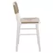 Astrid Matte White Lacquer Counter Height Stool