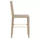 Burbank Natural Rope Basketweave Pattern Counter Height Stool With Antique Brass Stretcher
