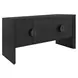 Colt Black Painted Grasscloth 4 Door Buffet