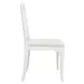 Fairfield Crisp White Linen Dining Chair With Matte White Lacquer Frame