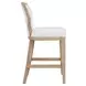 Tally White Linen Performance Fabric Counter Height Stool With Cerused Oak Frame