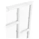 Tessa White Lacquer Bamboo Detail Mirror