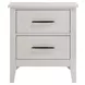 Andover White 2 Drawer Nightstand with USB Charging