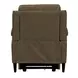 Westbury York Sand Leather Triple Power Recliner with USB Charging and Nailhead Trim