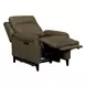 Westbury York Sand Leather Triple Power Recliner with USB Charging and Nailhead Trim