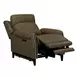 Westbury York Sand Leather Triple Power Recliner with USB Charging and Nailhead Trim