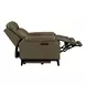 Westbury York Sand Leather Triple Power Recliner with USB Charging and Nailhead Trim