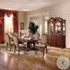 Chateau De Ville Fabric and Cherry Side Chair Set of 2