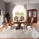 Chateau De Ville Fabric and Cherry Arm Chair Set of 2