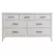 Andover White 7 Drawer Dresser