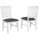 Summer Winds II Gray Mission Back Upholstered Dining Side Chair Set of 2