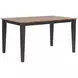 Autumn Winds Brown and Black Rectangular Extendable Counter Height Dining Room Set