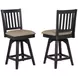 Autumn Winds Beige Mission Back Swivel Counter Height Stool
