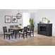 Autumn Winds Brown and Black 3 Shelves Spirit Cabinet