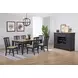 Autumn Winds Brown and Black 3 Shelves Spirit Cabinet