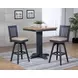 Autumn Winds Beige Mission Back Swivel Upholstered Barstool