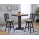Autumn Winds Beige Fan Back Swivel Upholstered Barstool