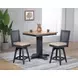 Autumn Winds Beige Mission Back Swivel Counter Height Stool
