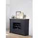 Autumn Winds Brown and Black 3 Shelves Spirit Cabinet