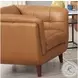 Sorella Cinnamon Leather Upholstered Accent Chair