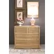 Celine Woven Rattan 4 Drawer Chest