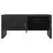 Colt Black Painted Grasscloth 4 Door Buffet