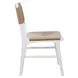 Monroe Matte White Lacquer Rattan Wrapped Dining Chair