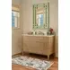 Geneva Painted Sage Green Wrapped Mirror