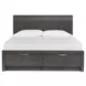 Kinsley Black Heron King Storage Panel Bed
