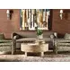 Oslo Matte Burl Wood Coffee Table With Thick Top