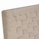 Burbank Natural Rope Basketweave Pattern Counter Height Stool With Antique Brass Stretcher