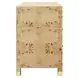 Hancock Matte Burl Wood Soft Close 2 Drawer Side Table