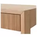 Larkin Natural Oak Veneer With Fluted Detail Desk