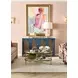 Stacey Antique Brass Two Tier Glass Top Coffee Table