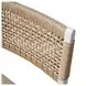 Carson Matte White Lacquer Woven Back Bar Stool With Rush Seat