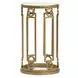 Serenelle Burnished Brass Rectangular Glass Top Occassional Table Set