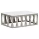 Alexa Outdoor Seating White Outdoor Rectangular Stone Top Coffee Table