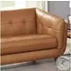 Sorella Cinnamon Leather 84" Sofa