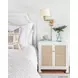 Alden Matte White Lacquer Soft Close Accent Cabinet