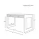 Larkin Natural Oak Veneer With Fluted Detail Desk