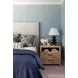Hancock Matte Burl Wood Soft Close 2 Drawer Side Table
