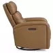 Ridgewell York Butternut Leather Glider Power Recliner with USB Charging