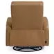 Ridgewell York Butternut Leather Glider Power Recliner with USB Charging