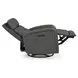 Ridgewell York Charcoal Leather Glider Power Recliner with USB Charging