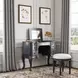 Charlotte Pastel Blue 40" Rectangular Vanity and Valet Desk
