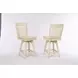 Choices Antique White Slat Back Counter Height Stool