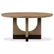 Tristan Swiss Coffee 60" Round Dining Table