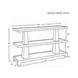 Lowen Cerused Oak 3 Tier Column Sofa Table